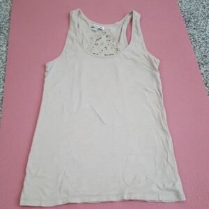 American Eagle Cotton Tank With Back Detail